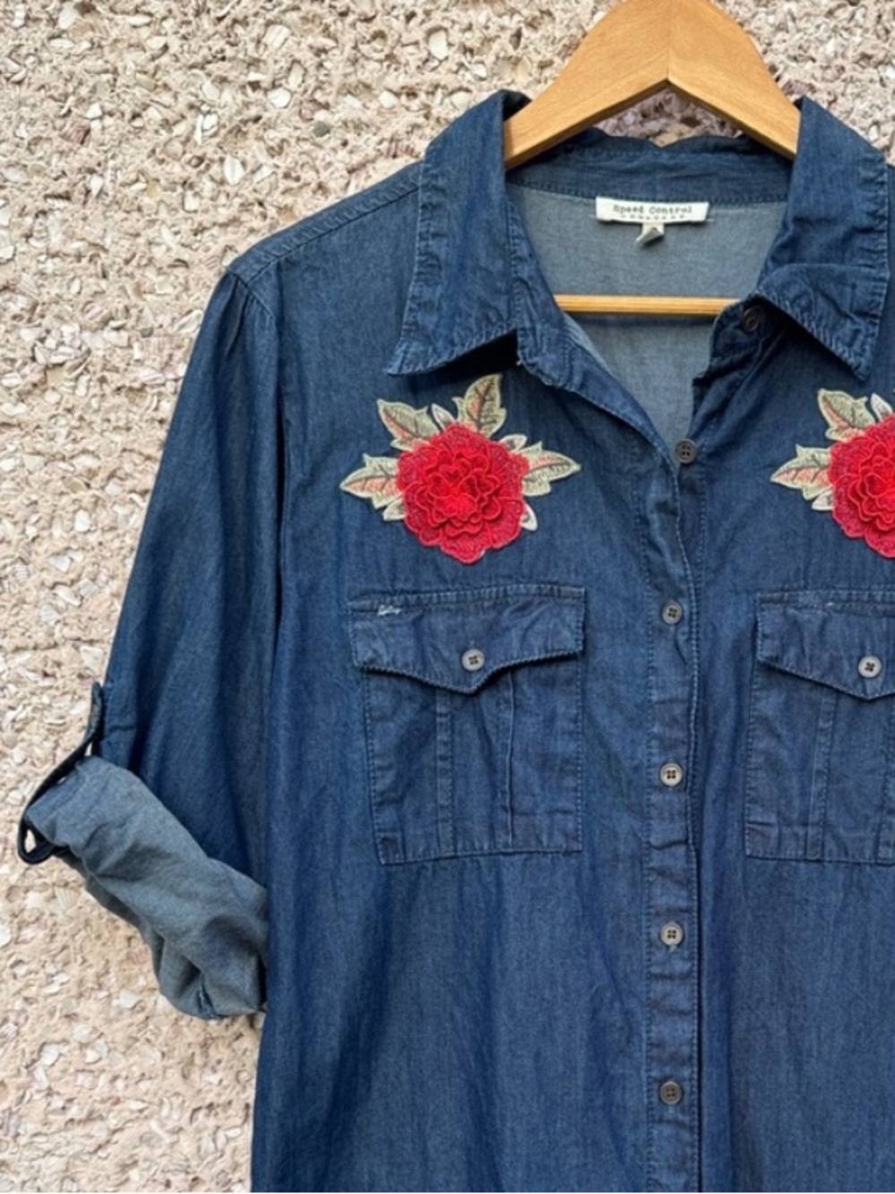 Lightweight Embroidered Cotton Shirt Dress